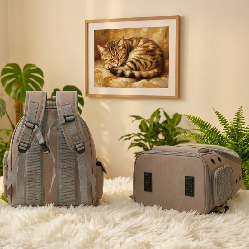 Sac à dos bulle transparent pour chat avec fenêtre