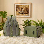 Sac à dos bulle transparent pour chat avec fenêtre