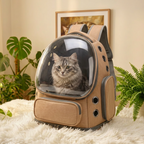 Sac à dos bulle pour chat vu sous différents angles