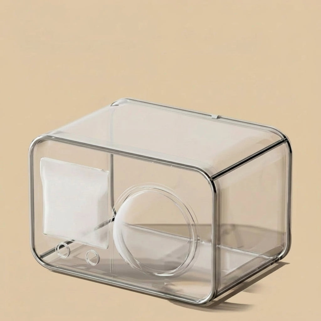 Sac à dos capsule rigide pour chat transparent fond beige uni