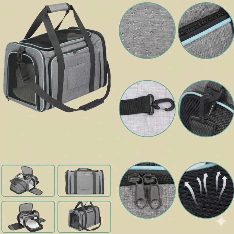 Sac transport pour chat XXL – Grisou