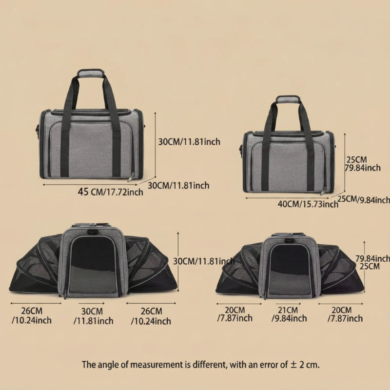 Sac transport pour chat XXL – Grisou